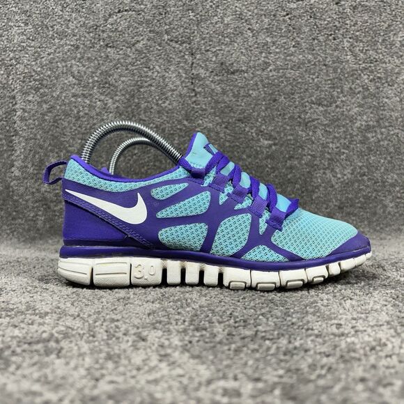 Nike Free 3.0 V3 454079-415 Women’s Size 8 Blue Purple Running Shoes Used - Picture 1 of 13